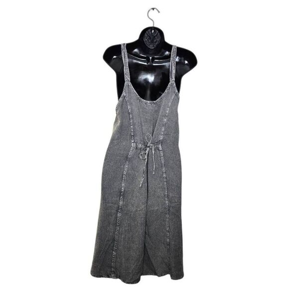 Daisy Island Dress Size Small Gray Black Vacation Beachy Boho Summer - Picture 6 of 8